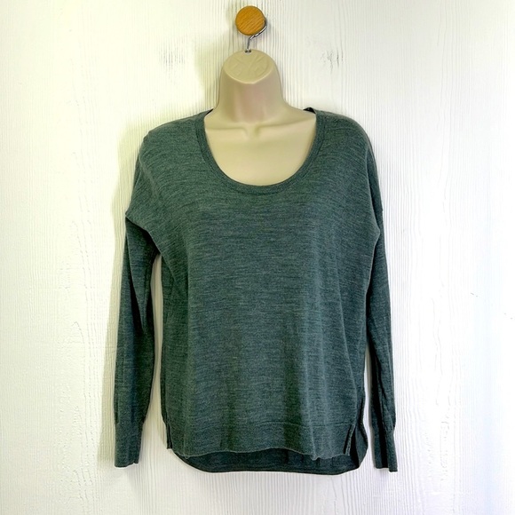 Madewell - Southstar Lightweight Merino Wool Pullover Light Green Sweater SZ XS - Picture 1 of 10